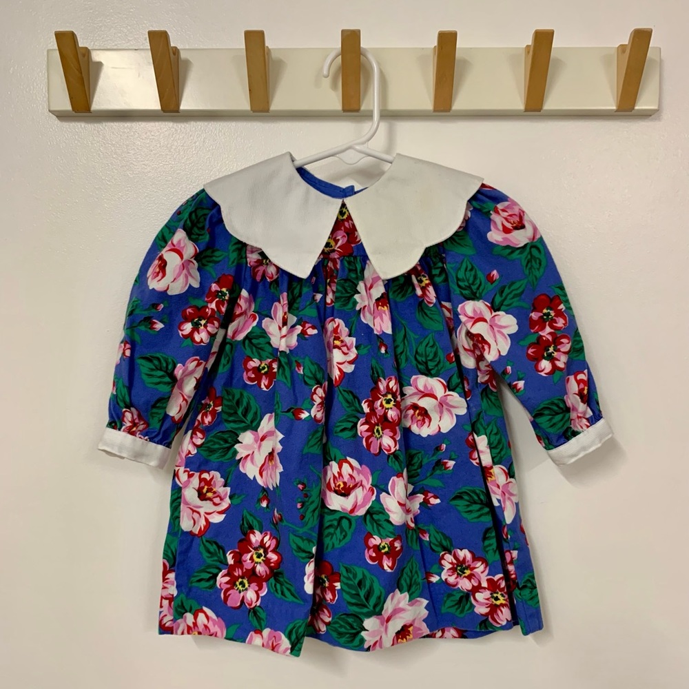 Vintage Baby Cary Floral Dress Size 12 months